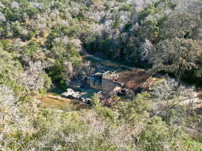 Kreische brewery from overlook on trail