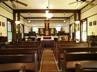 Interior, Stella Maris Chapel, Lamar, TX. 