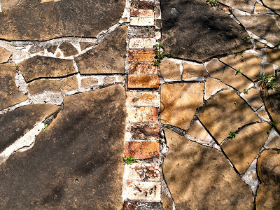 Patio rock work