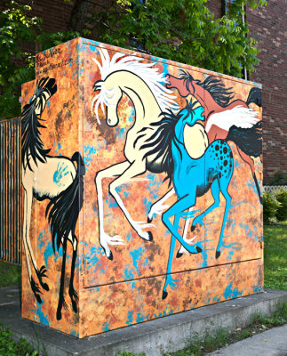 *Art In Public Places,* next 20 photos. Wild Horses  (Transformer cover)