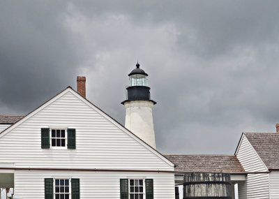 Keepers Cottage, cistern, and lighthouse