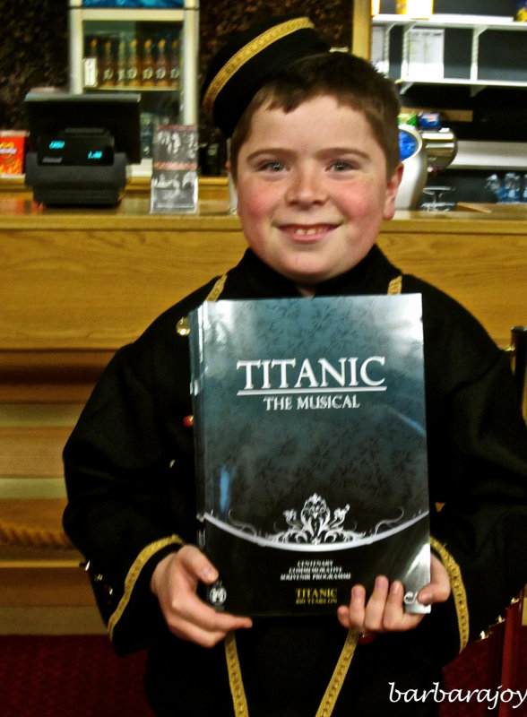 Wolverhampton, programme seller at the Grand Theatre, and child actor in the performance of 'Titanic', the musical