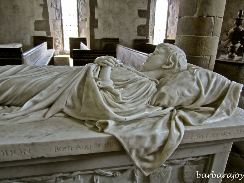 Haddon Hall Chapel, effigy of 9th Duke's elder brother, died aged 8