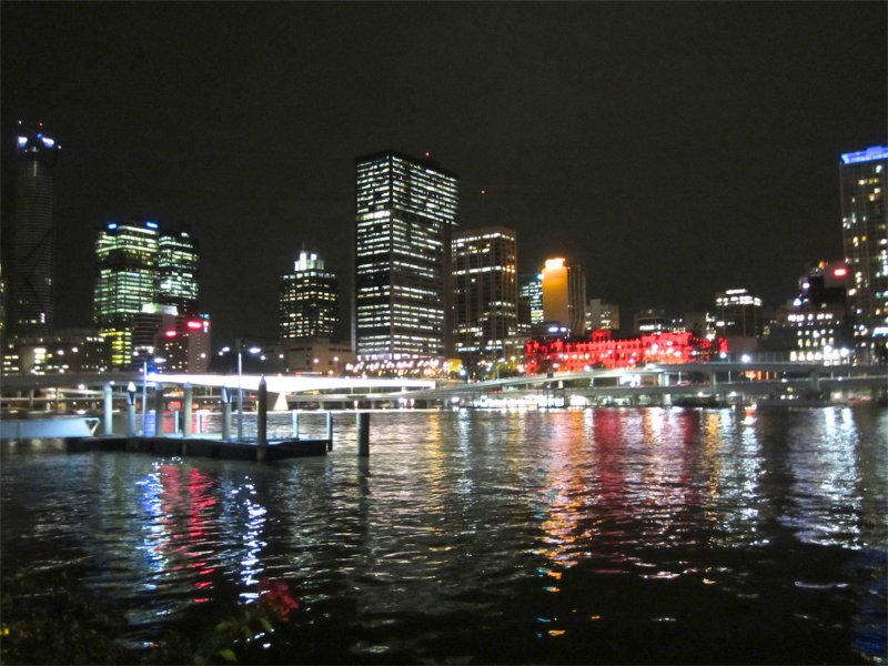 Lights across the Brisbane River
