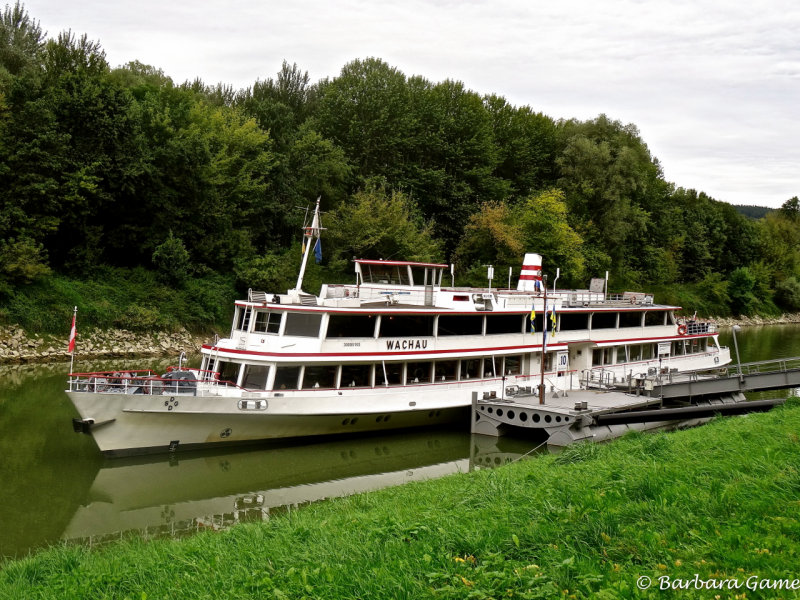 Boat awaiting next morning at Melk