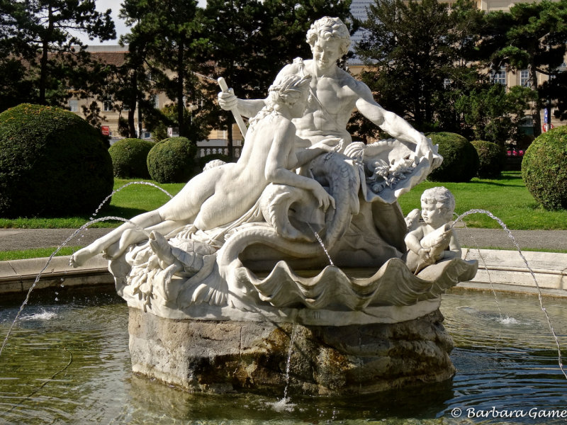 Fountain , Maria Theresa Platz