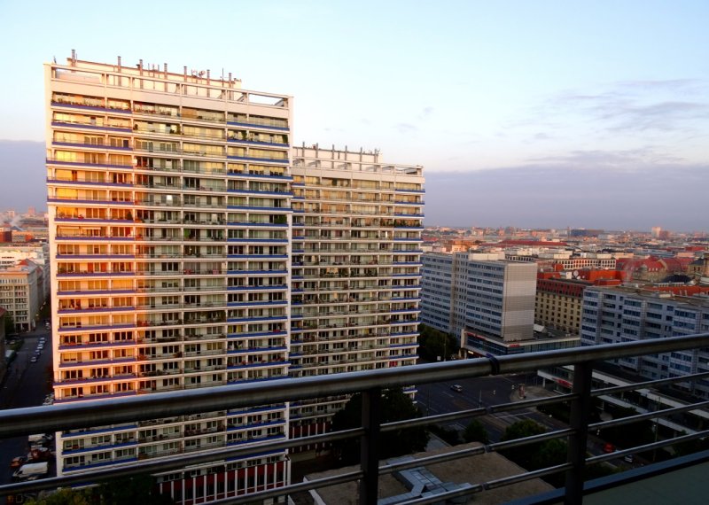 Late afternoon view from the apartment