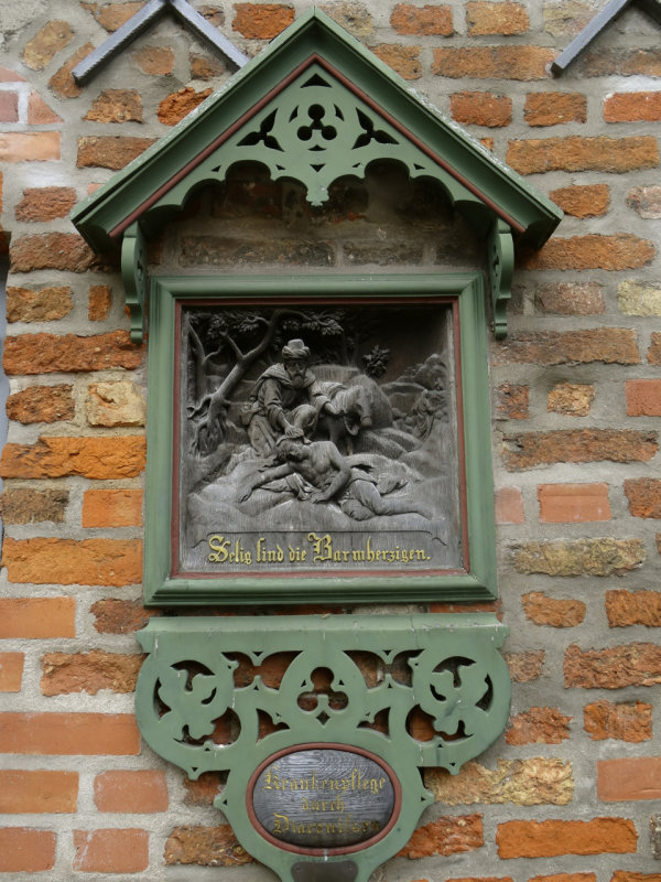 Detail on outside of St Jacob's Church