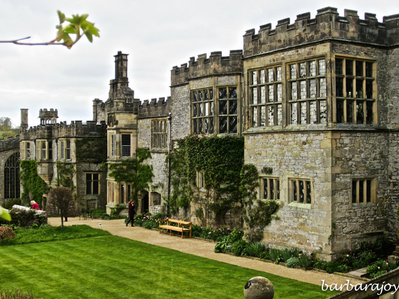 Haddon Hall,  gardens view