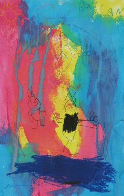 Peintures d'enfants: travaux à l'encre