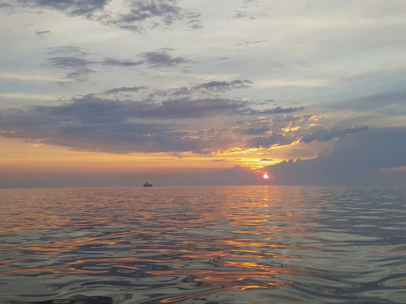 Lever de soleil, Golfe du Saint-Laurent 