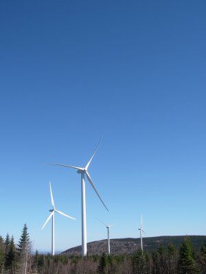 Éoliennes, Massif-du-Sud