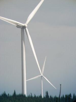 Éoliennes, Massif-du-Sud
