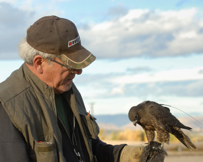 Russ Taylor with Merlin/Peregrine hybrid