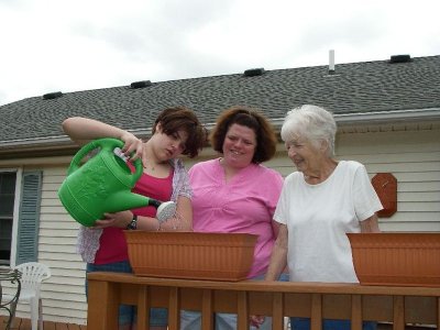 At home in TN with her grand daughters