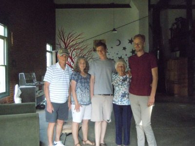 with my dad, Susan, Ben and Luke