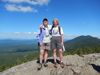 Osa and Asa atop Cranberry Peak