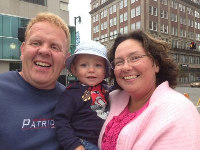 9.13 Jeff, Baby B (Benjamin) and Jen at Eco-Green Fest Portland