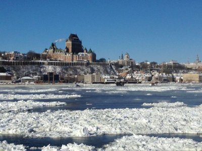 Chateau Frontenac from Levis ferry