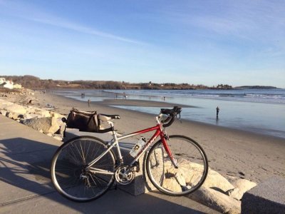 Mid December bike ride to Higgins Beach