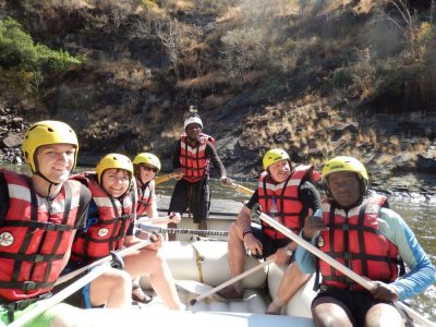Rafting the mighty Zambezi with brother Bruce