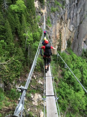 Via Ferrata suspension bridge