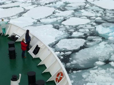 Going through the sea ice