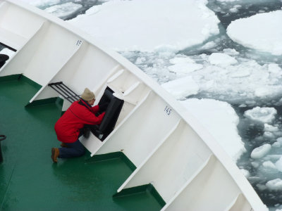Photographing the sea ice