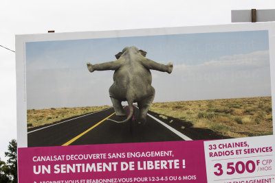 Satellite billboard offering a feeling of freedom , New Caledonia