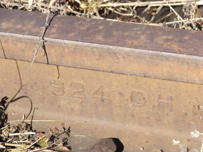 Piece of track from 1924