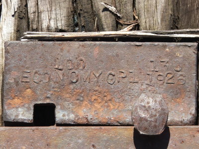 Tie plate from 1926