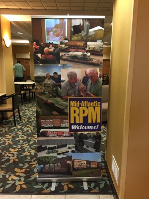 2015 MARPM meet sign in the lobby