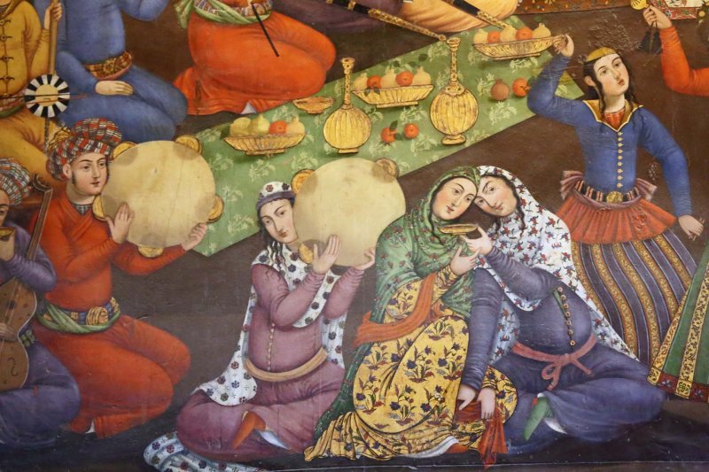 Reception by Shah Abbas I of Vali Mohammed Khan Uzbek, King of Turkistan in 1621, Esfahan, Iran