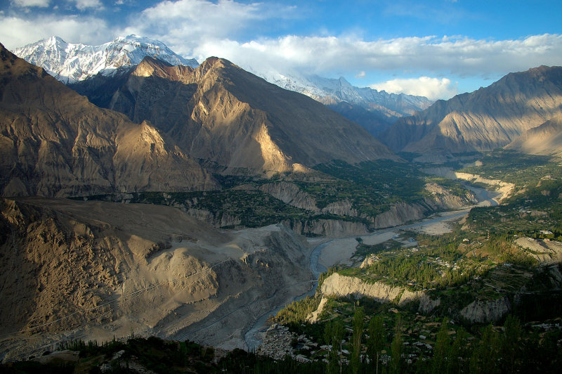 Hunza Valley at Dawn from Eagles Nest, Karimabad, Pakistan