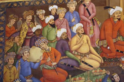 Reception by Shah Abbas I of Vali Mohammed Khan Uzbek, King of Turkistan in 1621, Esfahan, Iran