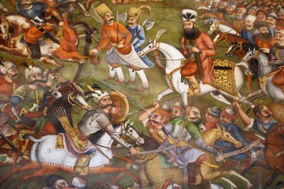 Battle of Chaldiran between Shah Ismail I and the Ottoman Sultan Suleiman in 1514 at Chaldoran, Esfahan, Iran