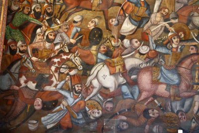 Karnal Battle between Nader Shah Afshar and Mohammad Shah Gurkani of India, Esfahan, Iran