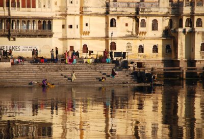 Washing on the Ghat, Udaipur, India