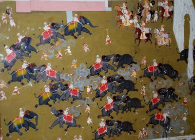 Rajput Painting, City Palace, Udaipur, India