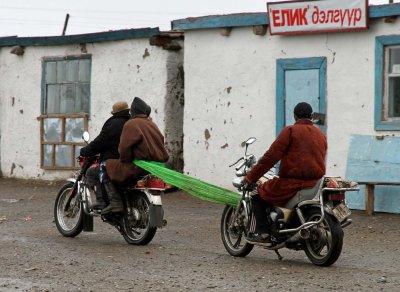 An Unusual Towing Experience, Bayan Olgii, Western Mongolia