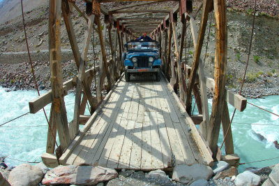 River Crossing, Hindu Kush, North West Frontier, Pakistan