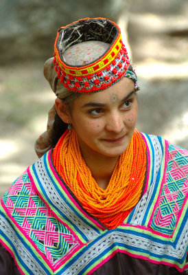 Kalash woman, Rombir Valley, Chitral