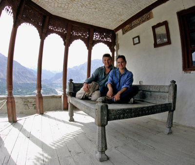 On the roof of Baltit Fort, Karimabad, Hunza Valley, Pakistan