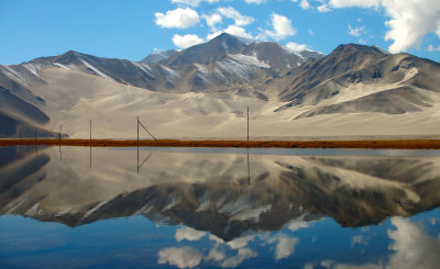 Kumtagh Sand Mountain, Ghez River Valley, Karakoram Highway, Xinjiang, China
