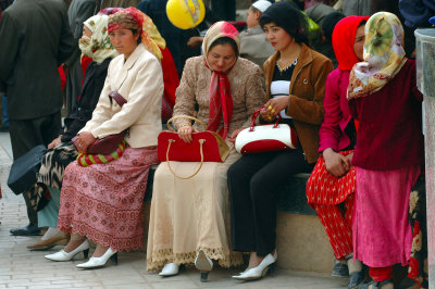 Uyghur Women, Kashgar, Xinjiang, China
