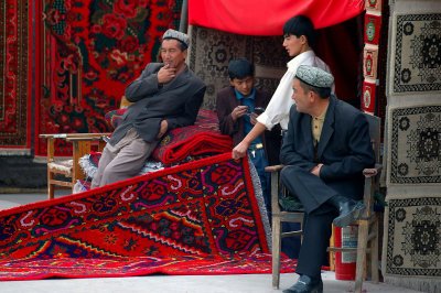 Carpet Selling, Kashgar, Xinjiang, China