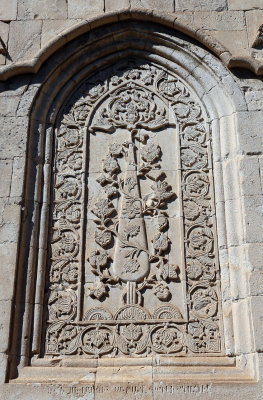 The intricate Tree of Life carved on the exterior ot Qareh Kelisa (St. Thaddeus).