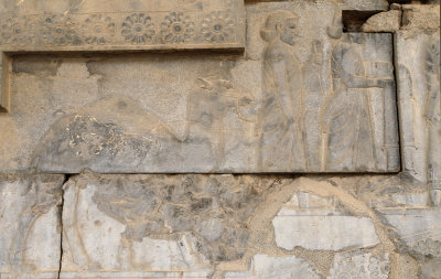 Arab Delegation showing the damage to the other parts of this Bas Relief