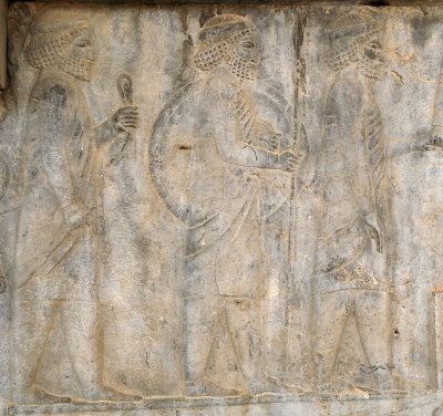 Zarangian Delegation, Apadana Staircase, Persepolis - Levels Adjusted