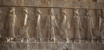 Persian and Median dignitaries, Northern Staircase, Tripylon, Persepolis